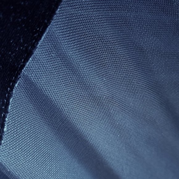 MONARCKY CANADIAN designer NWT skirt Sz S BLACK VELVET TRIM on mesh formal - Picture 6 of 10